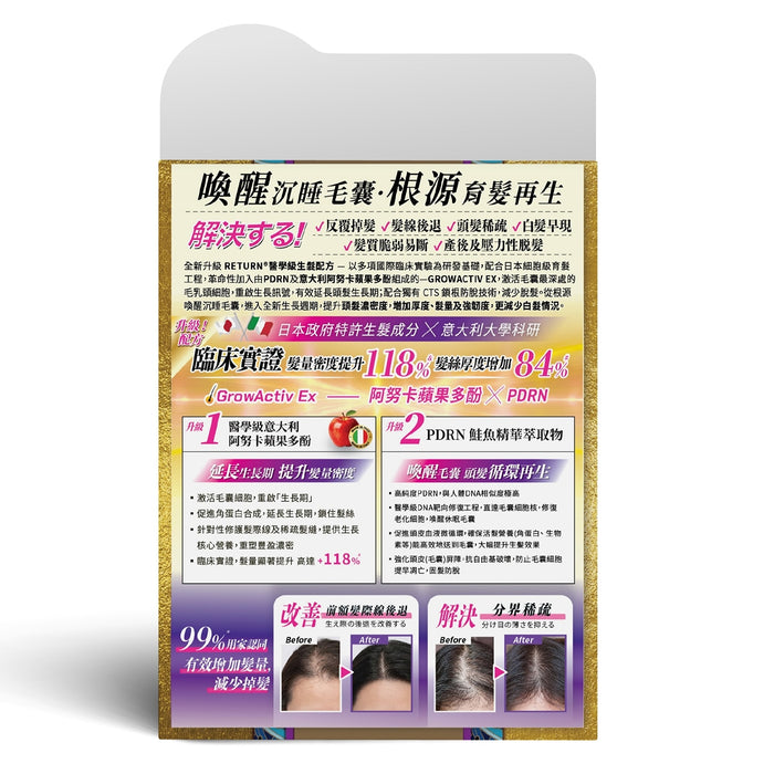 Return 回本 -固本生髮配方升級版Super Grow 60粒