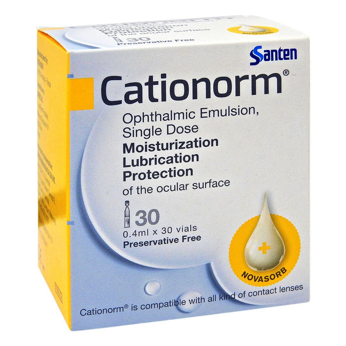 參天製藥 Cationorm 深層滋潤眼藥水 獨立支裝 0.4毫升 x 30小瓶