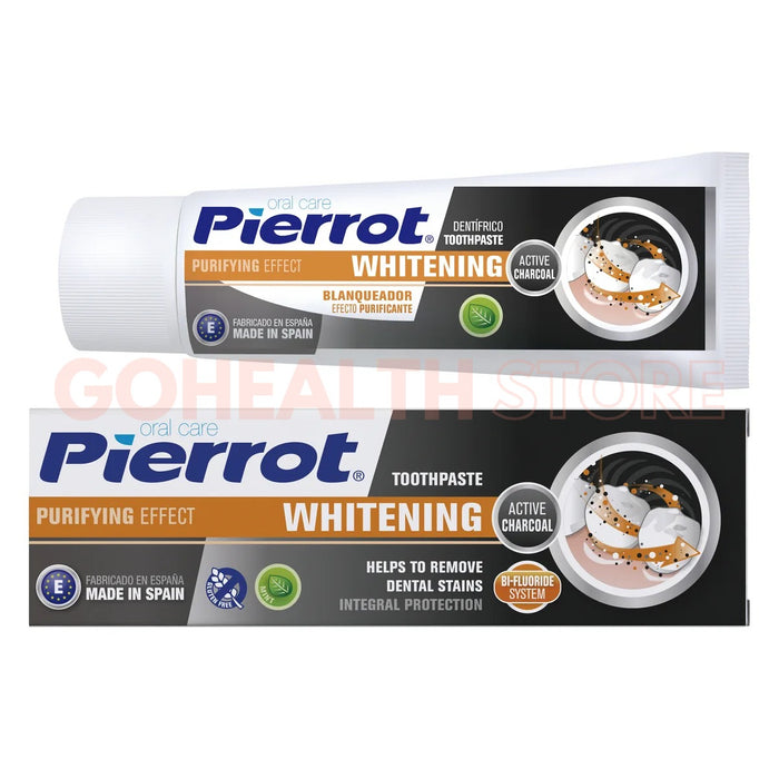 Pierrot 貝潔得 活性碳亮白潔淨牙膏 75ml