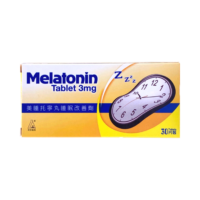 Melatonin 美睡托寧丸 睡眠改善劑 3mg 30片裝