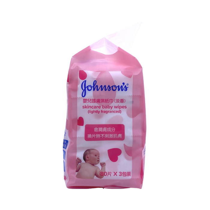 強生嬰兒護膚柔濕巾 淡香 3X80片